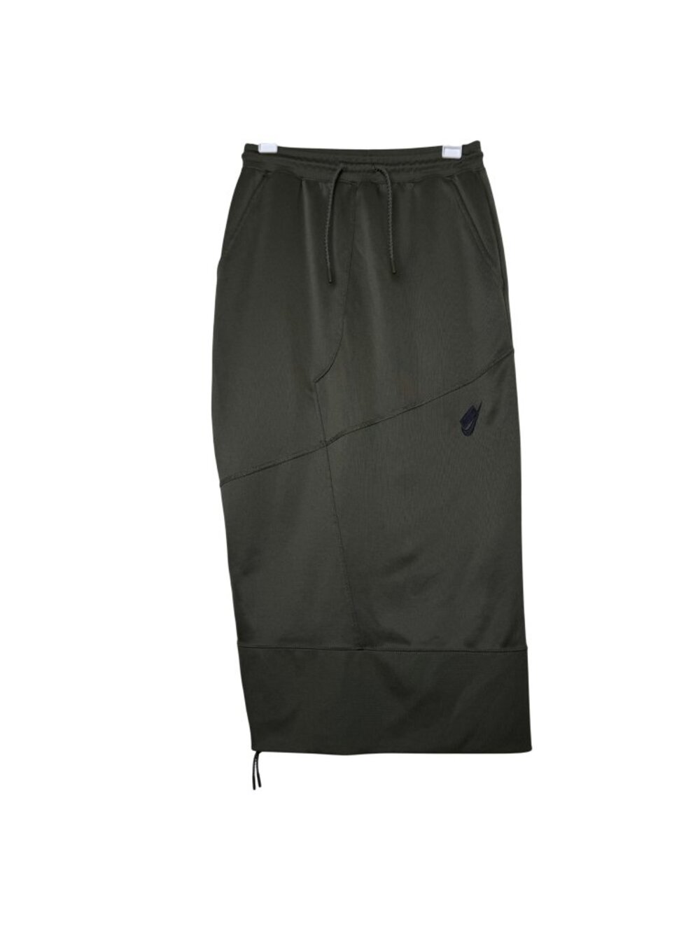 Nike Womens Olive Green Tech Skirt W/ Drawstring Waist Sz S